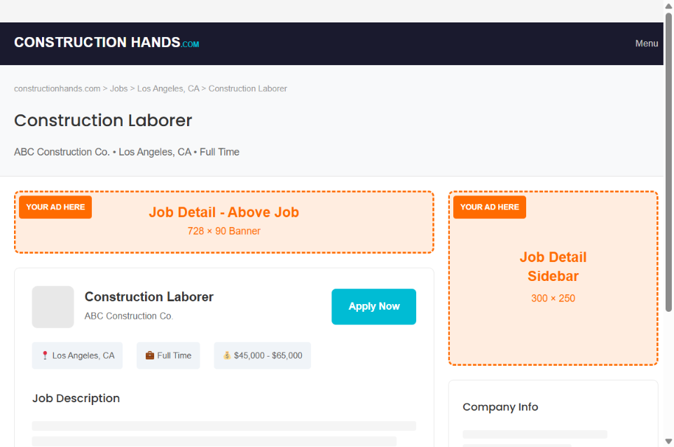 Job Detail Above Job
