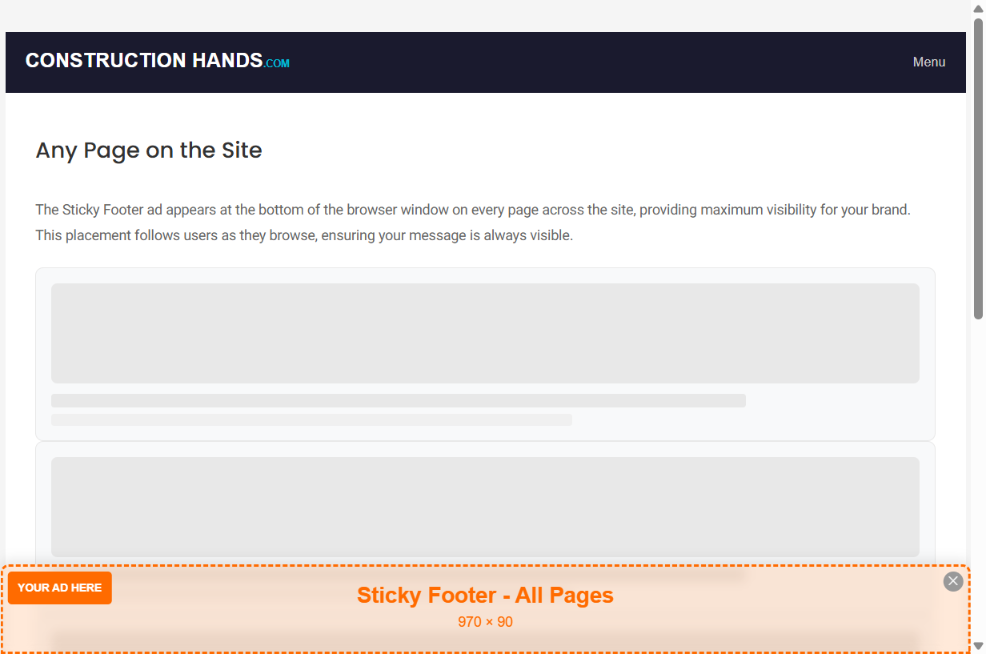 Sticky Footer